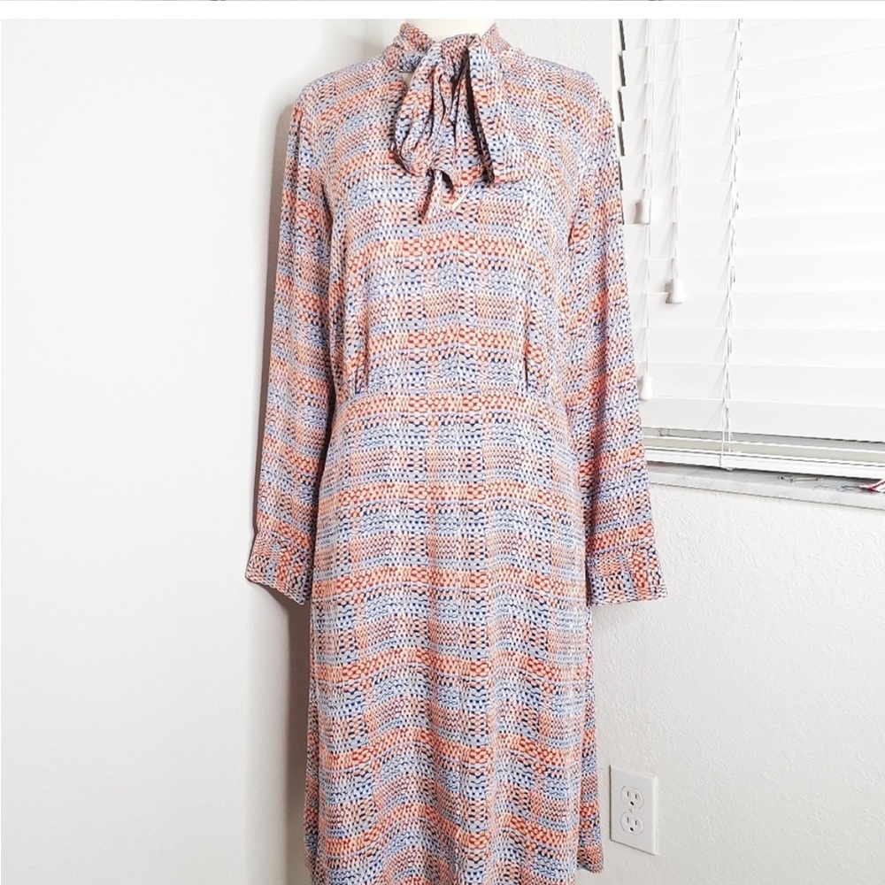 🩷Alicha Tie-Neck Plaid Dress - Picture 2 of 4